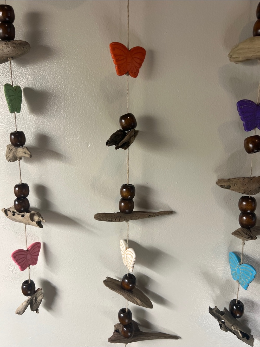 Handmade Driftwood Butterfly Wind Chime - Multicolor - Picture 15 of 15